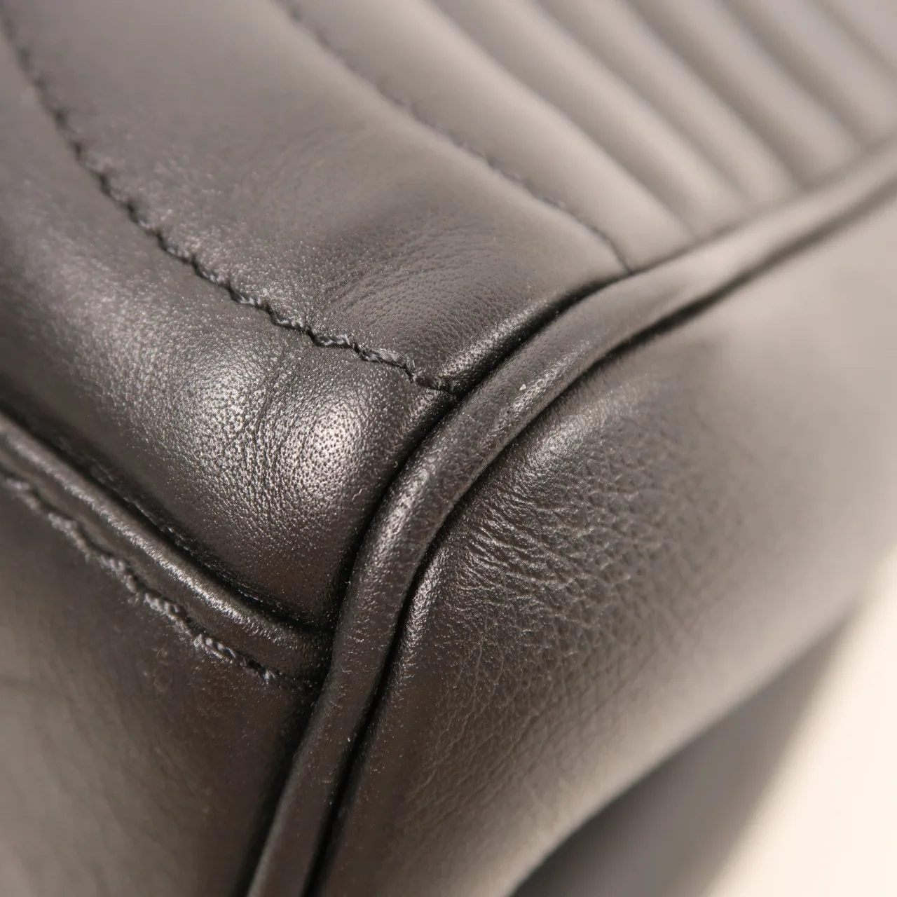 LOUIS VUITTON New Wave M51496 肩背包 牛皮 棕色 / Black 牛皮 中古品A - 縮圖 6