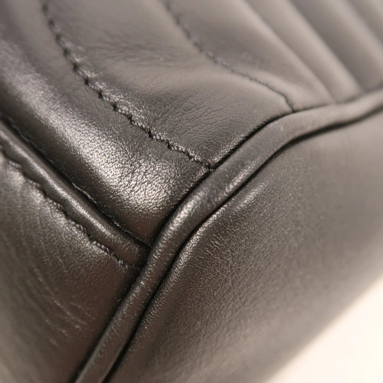 LOUIS VUITTON New Wave M51496 肩背包 牛皮 棕色 / Black 牛皮 中古品A - 縮圖 8