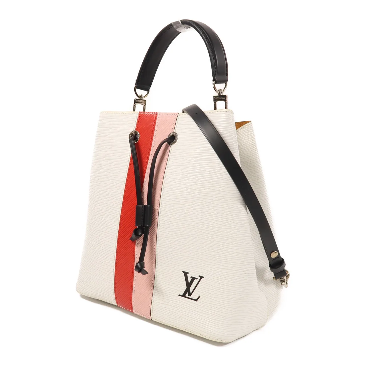 LOUIS VUITTON NeoNoe M52163 兩用包 皮革 白色 / White 皮革 中古品A - 縮圖 3