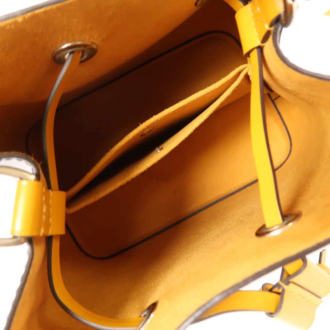 LOUIS VUITTON NeoNoe M53610 兩用包 牛皮 海軍藍 / 黃色 / Blue 牛皮 中古品B - 縮圖 5