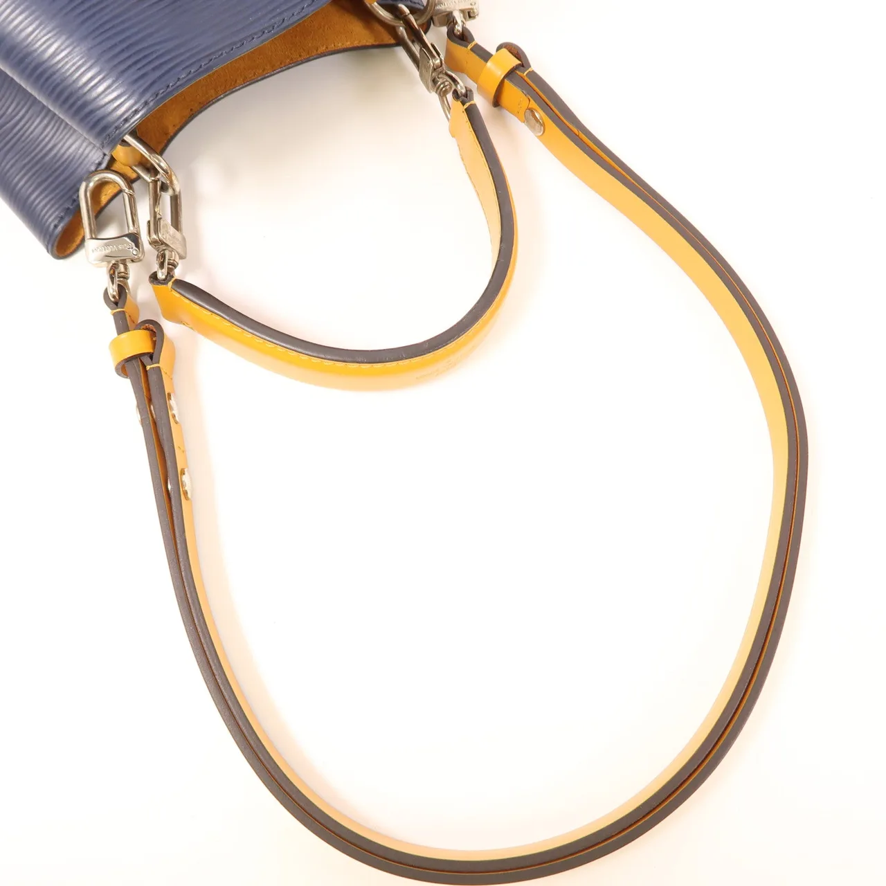 LOUIS VUITTON NeoNoe M53610 兩用包 牛皮 海軍藍 / 黃色 / Blue 牛皮 中古品B - 縮圖 9