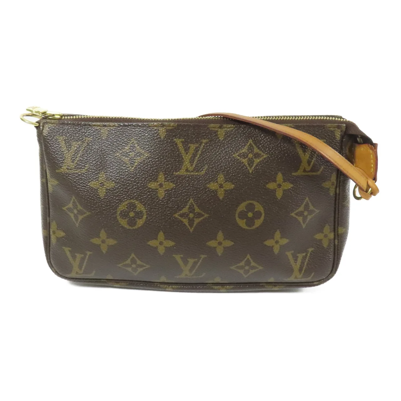 LOUIS VUITTON Pochette Accessoires M51980 化妝箱包 塗層帆布 棕色