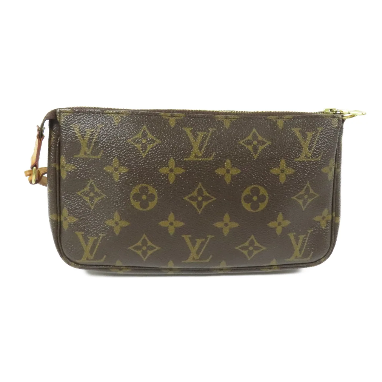 LOUIS VUITTON Pochette Accessoires M51980 化妝箱包 塗層帆布 棕色 塗層帆布 中古品B - 縮圖 2