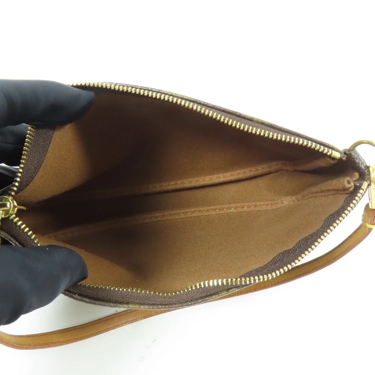 LOUIS VUITTON Pochette Accessoires M51980 化妝箱包 塗層帆布 棕色 塗層帆布 中古品B - 縮圖 5