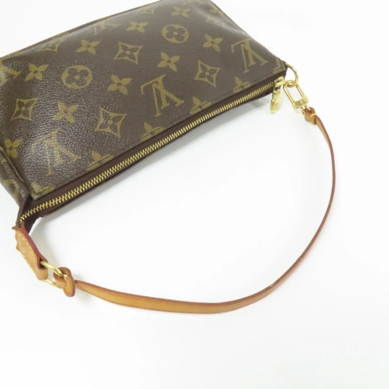 LOUIS VUITTON Pochette Accessoires M51980 化妝箱包 塗層帆布 棕色 塗層帆布 中古品B - 縮圖 6
