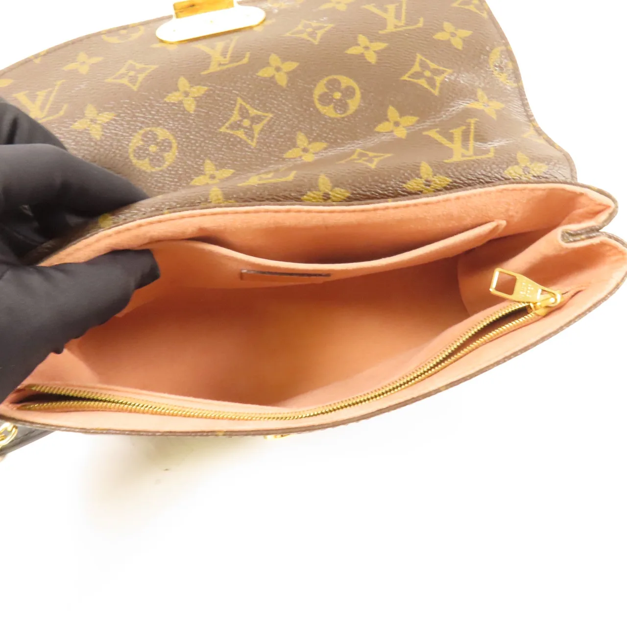 LOUIS VUITTON Saint Placide M43713 肩背包 塗層帆布 棕色 / Pink 塗層帆布 中古品B - 縮圖 5