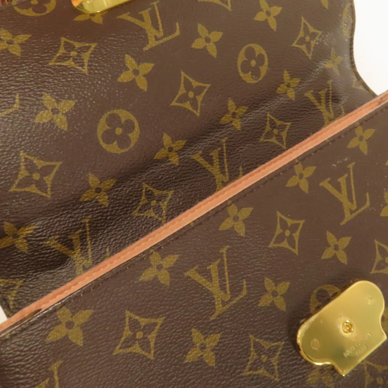 LOUIS VUITTON Saint Placide M43713 肩背包 塗層帆布 棕色 / Pink 塗層帆布 中古品B - 縮圖 6