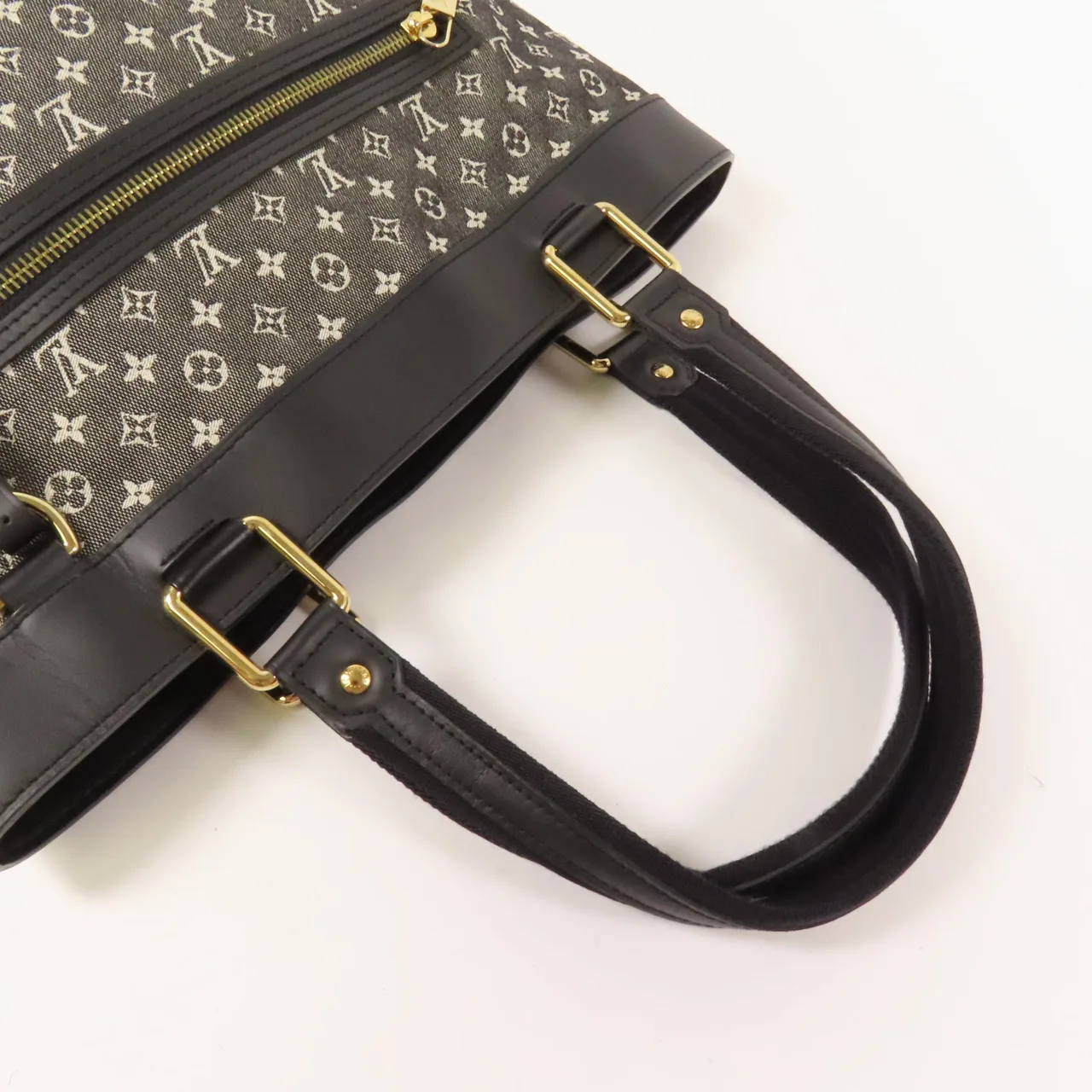 LOUIS VUITTON M92609 手提包 帆布 黑色 / Black/White 帆布 中古品A - 縮圖 6
