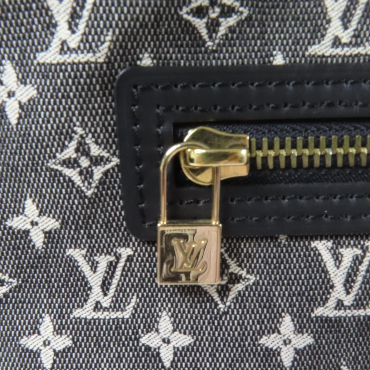 LOUIS VUITTON M92609 手提包 帆布 黑色 / Black/White 帆布 中古品A - 縮圖 9