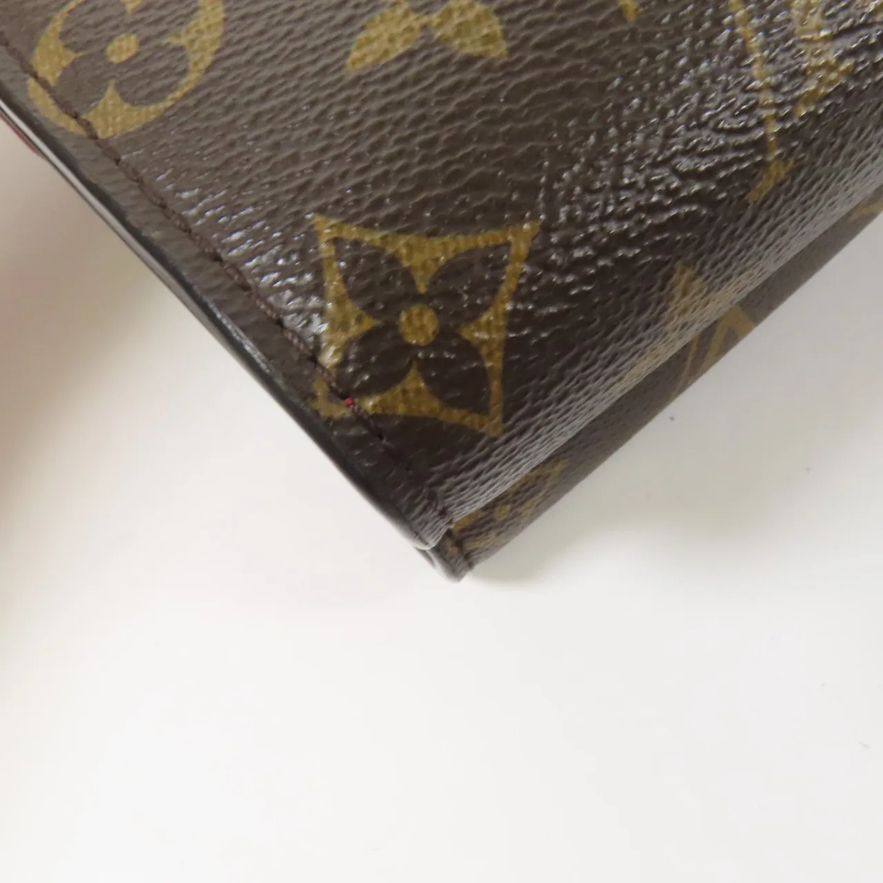 LOUIS VUITTON Victoire M41731 肩背包 塗層帆布 棕色 / 紅色 / Red 塗層帆布 中古品A - 縮圖 12
