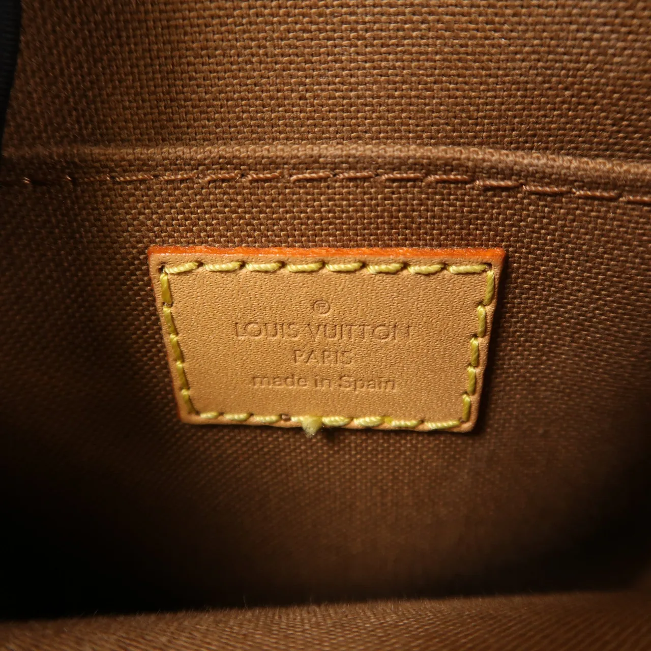 LOUIS VUITTON Petit Sac Plat M69442 兩用包 塗層帆布 棕色 塗層帆布 中古品A - 縮圖 6