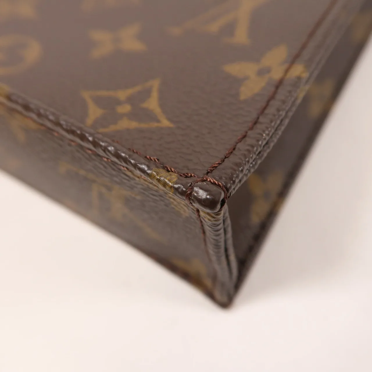 LOUIS VUITTON Petit Sac Plat M69442 兩用包 塗層帆布 棕色 塗層帆布 中古品A - 縮圖 12
