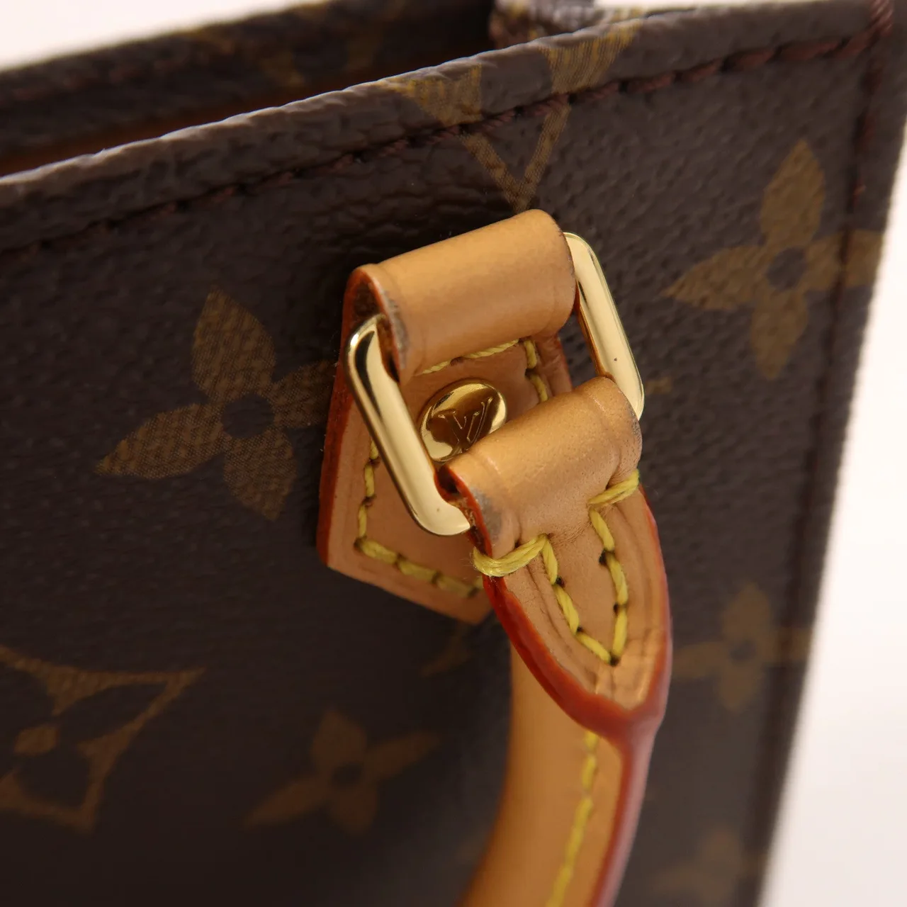 LOUIS VUITTON Petit Sac Plat M69442 兩用包 塗層帆布 棕色 塗層帆布 中古品A - 縮圖 14