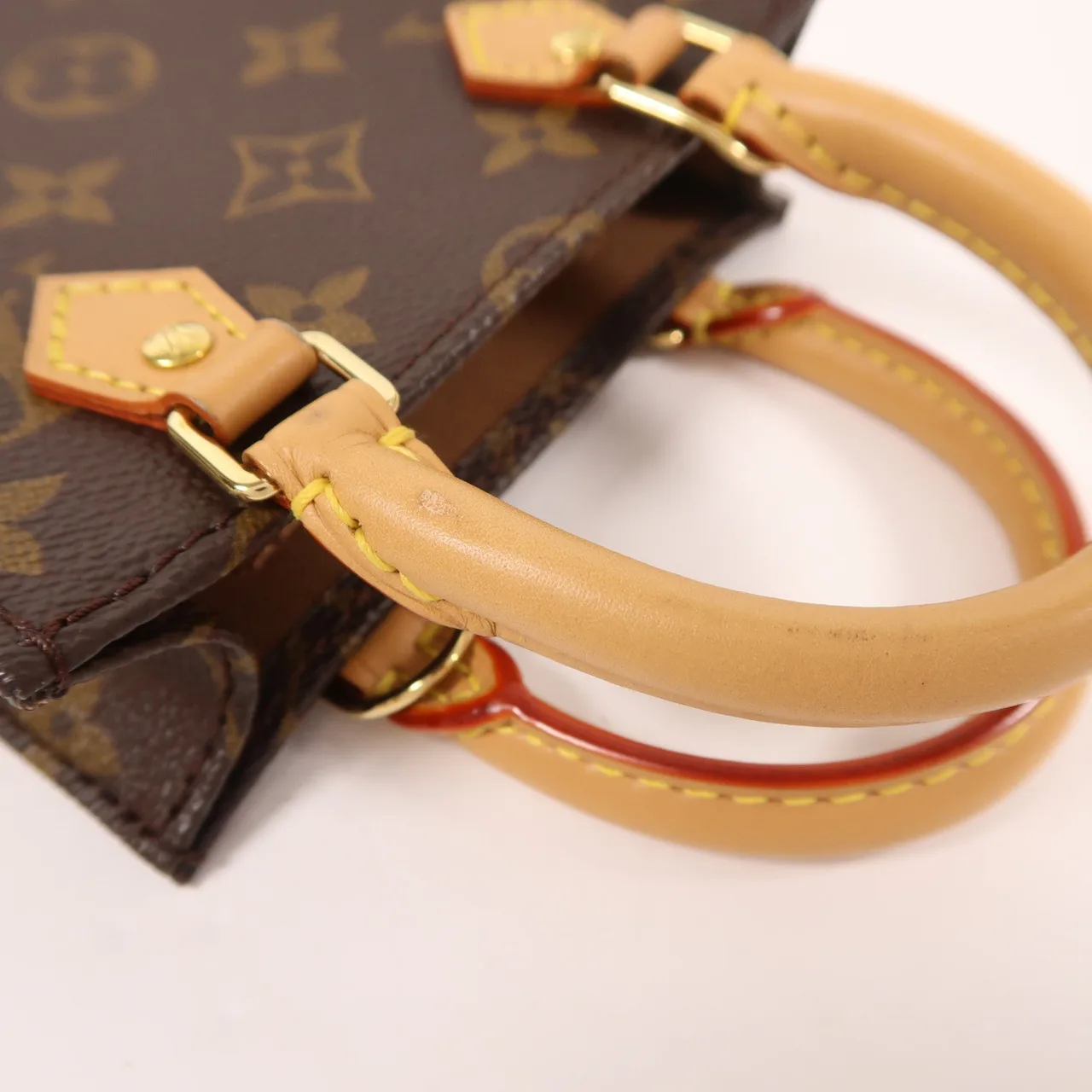 LOUIS VUITTON Petit Sac Plat M69442 兩用包 塗層帆布 棕色 塗層帆布 中古品A - 縮圖 15