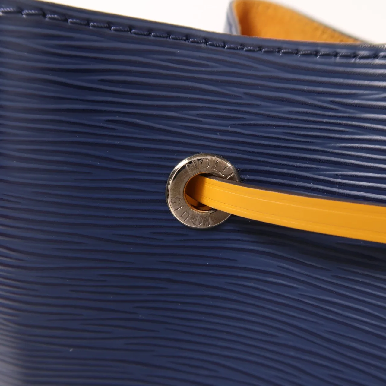 LOUIS VUITTON NeoNoe M53610 兩用包 牛皮 海軍藍 / 黃色 / Blue/Yellow 牛皮 中古品A - 縮圖 14