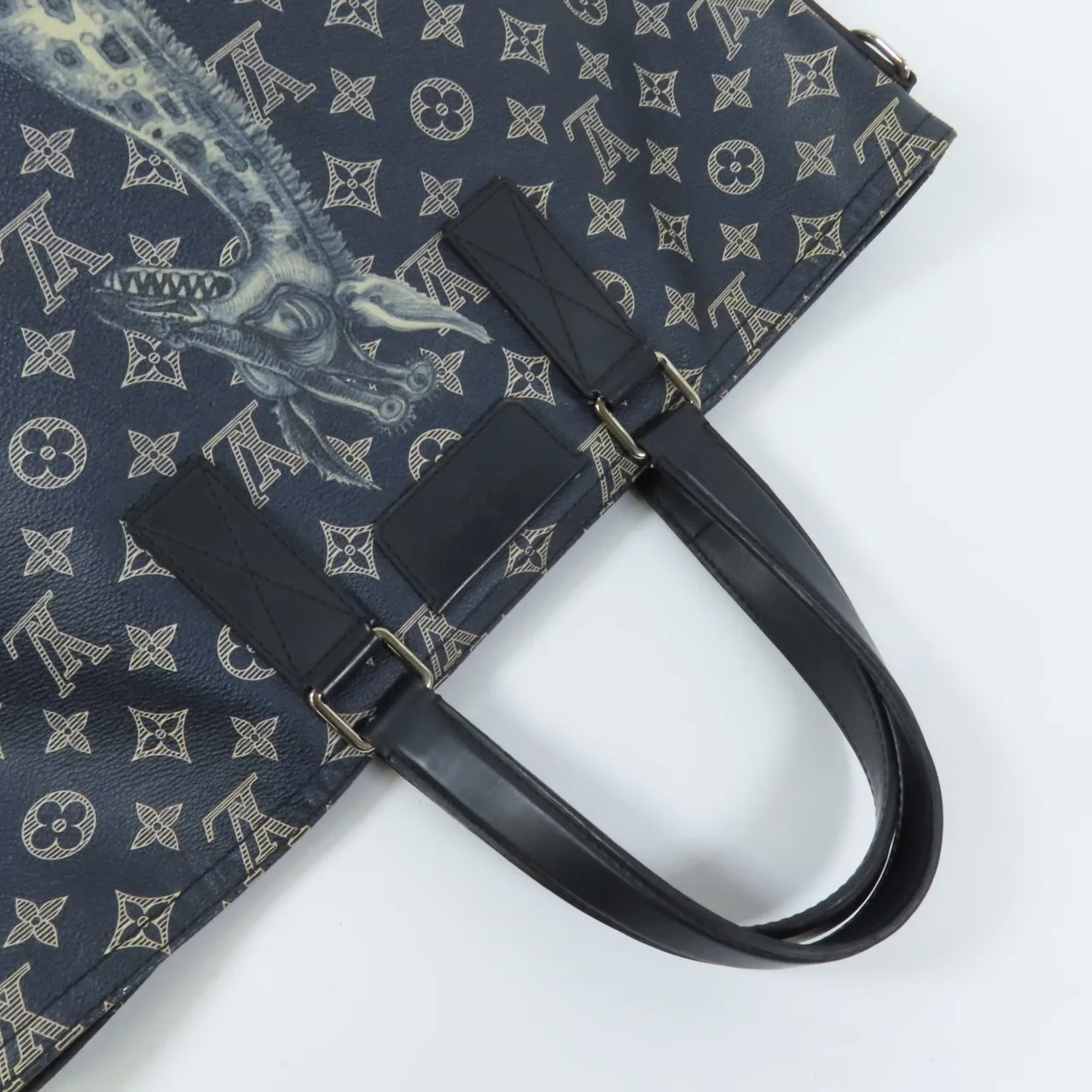 LOUIS VUITTON M54127 兩用包 塗層帆布 藍色 / Blue 塗層帆布 中古品B - 縮圖 5