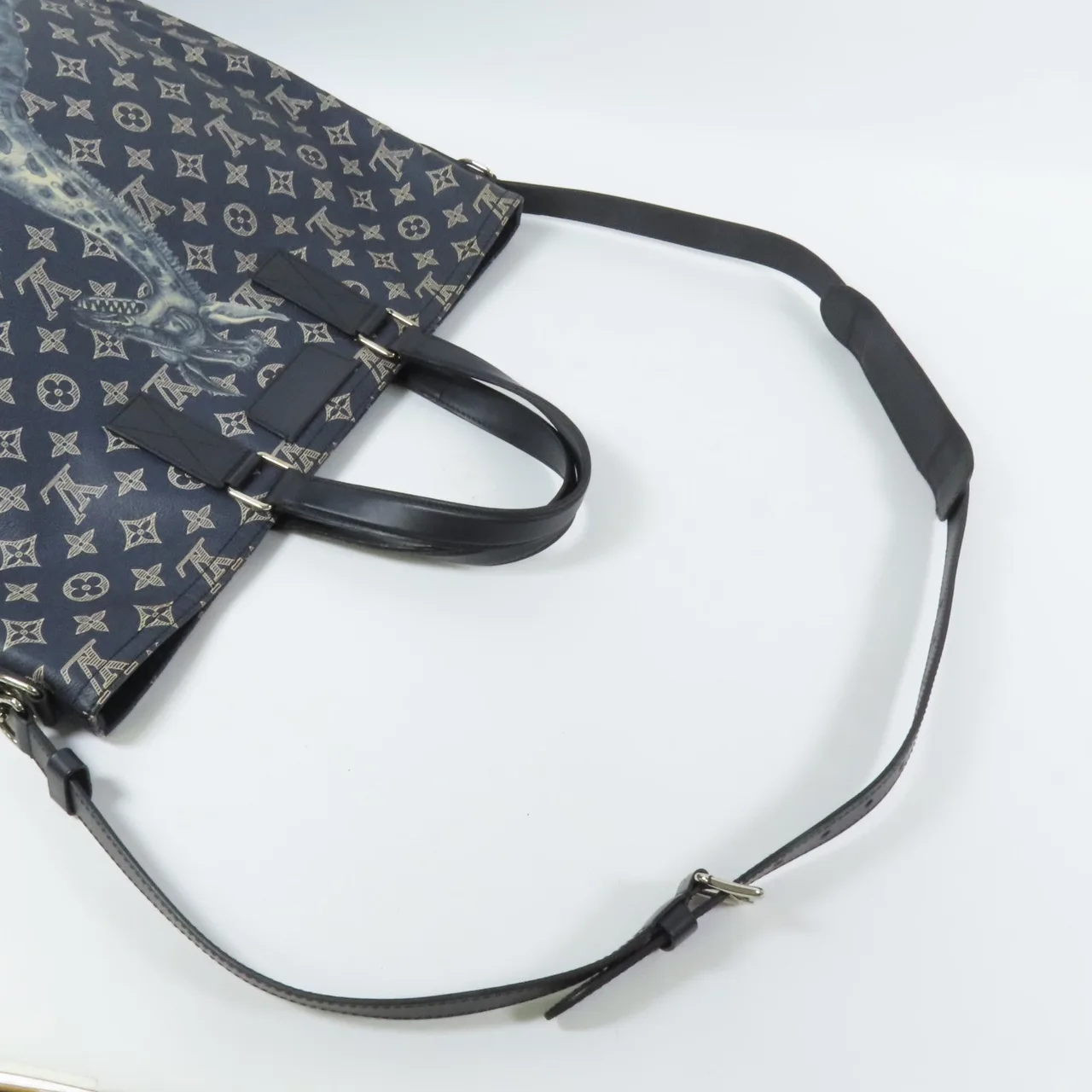 LOUIS VUITTON M54127 兩用包 塗層帆布 藍色 / Blue 塗層帆布 中古品B - 縮圖 6