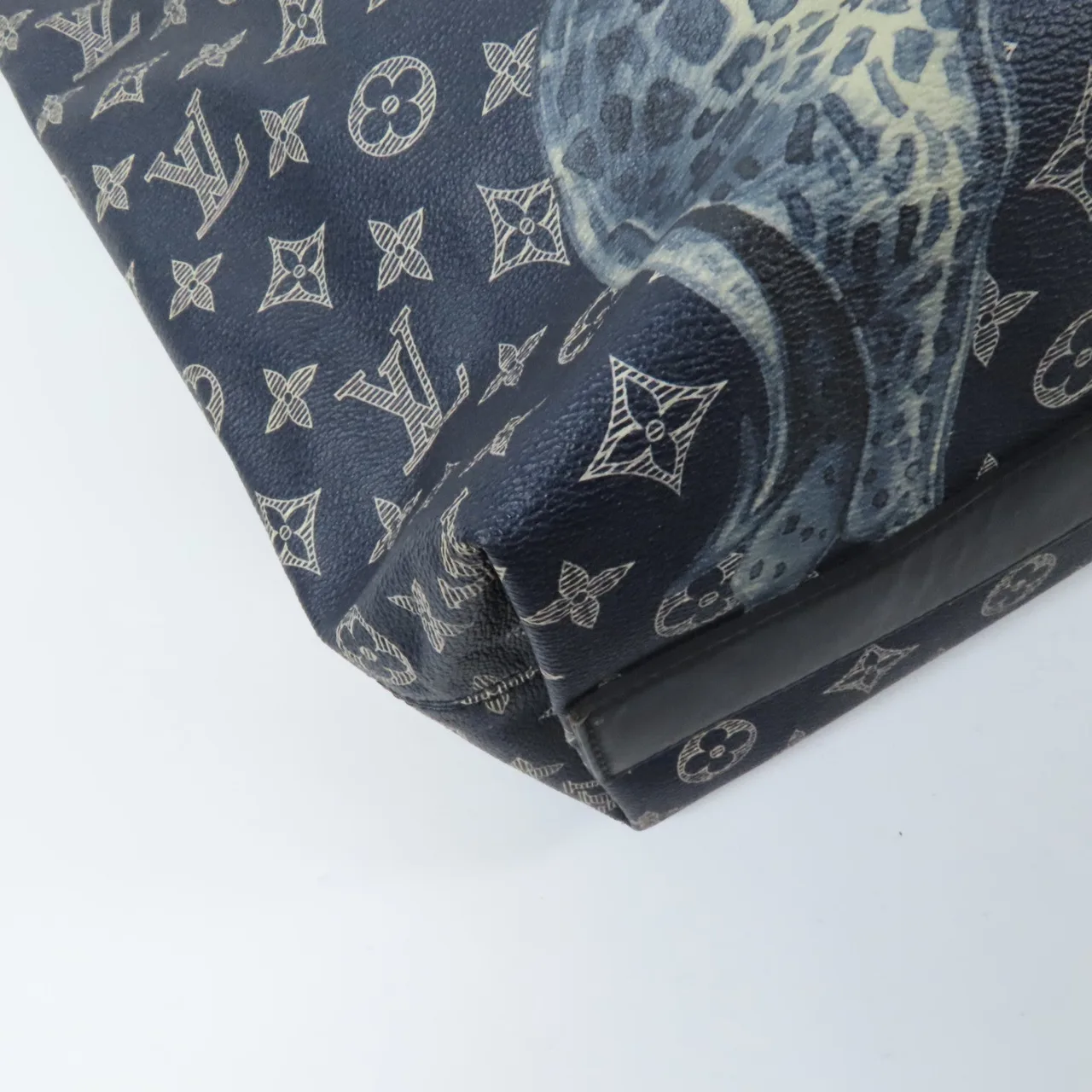 LOUIS VUITTON M54127 兩用包 塗層帆布 藍色 / Blue 塗層帆布 中古品B - 縮圖 12
