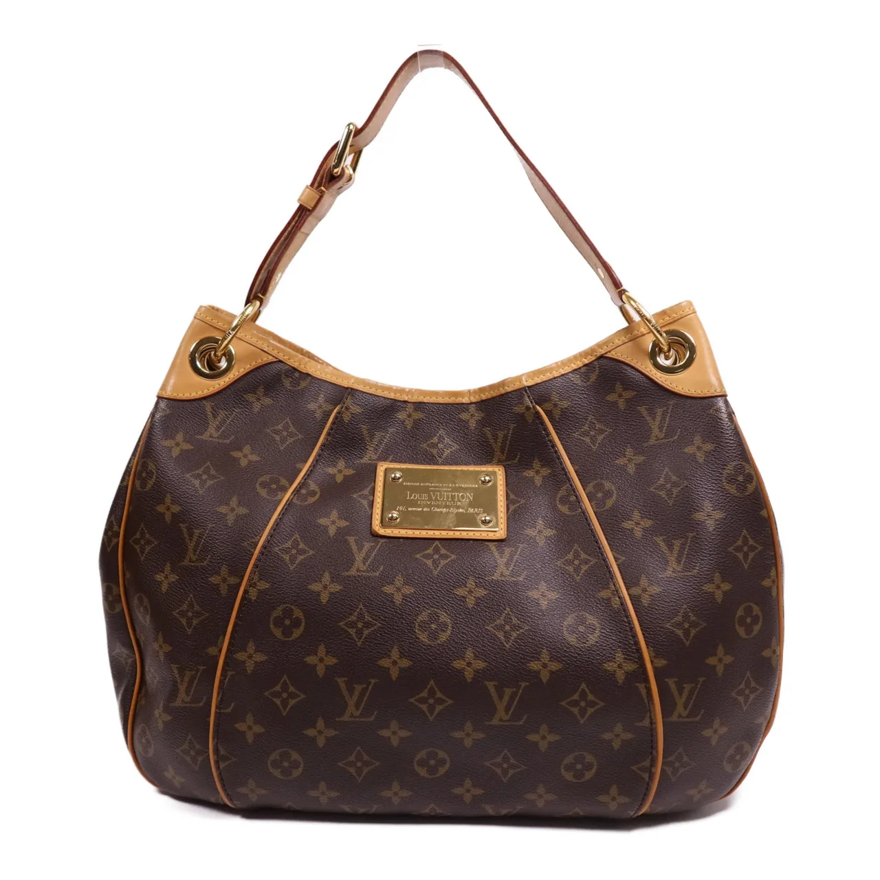 LOUIS VUITTON Galliera M56382 肩背包 塗層帆布 棕色 / Brown