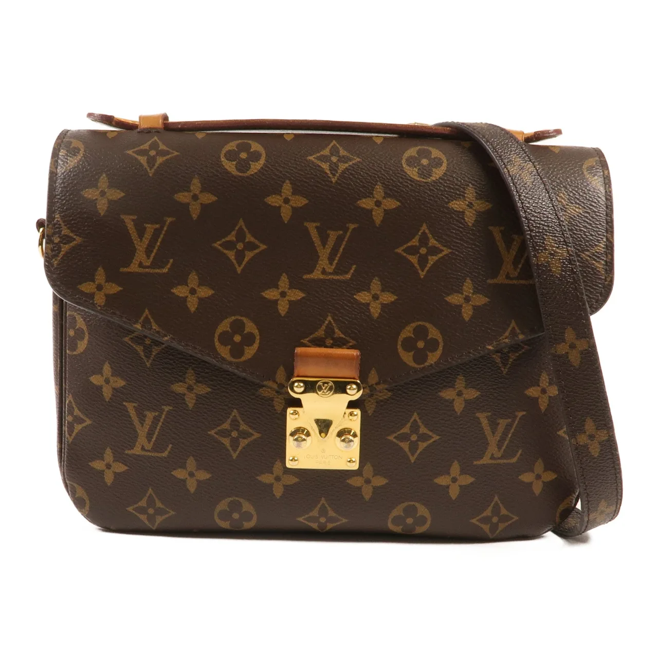 LOUIS VUITTON Pochette Metis M44875 兩用包 塗層帆布 棕色