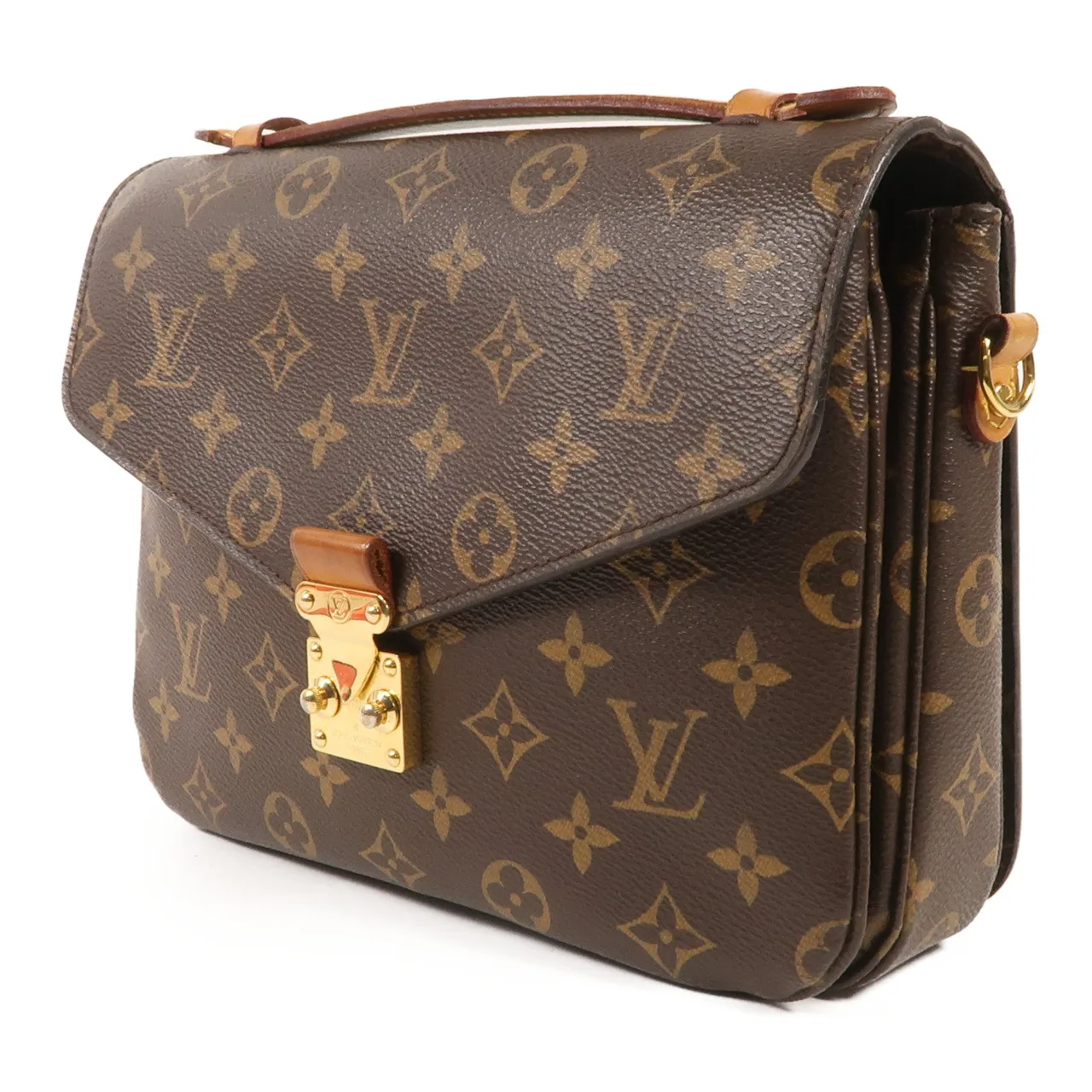 LOUIS VUITTON Pochette Metis M44875 兩用包 塗層帆布 棕色 塗層帆布 中古品B - 縮圖 3