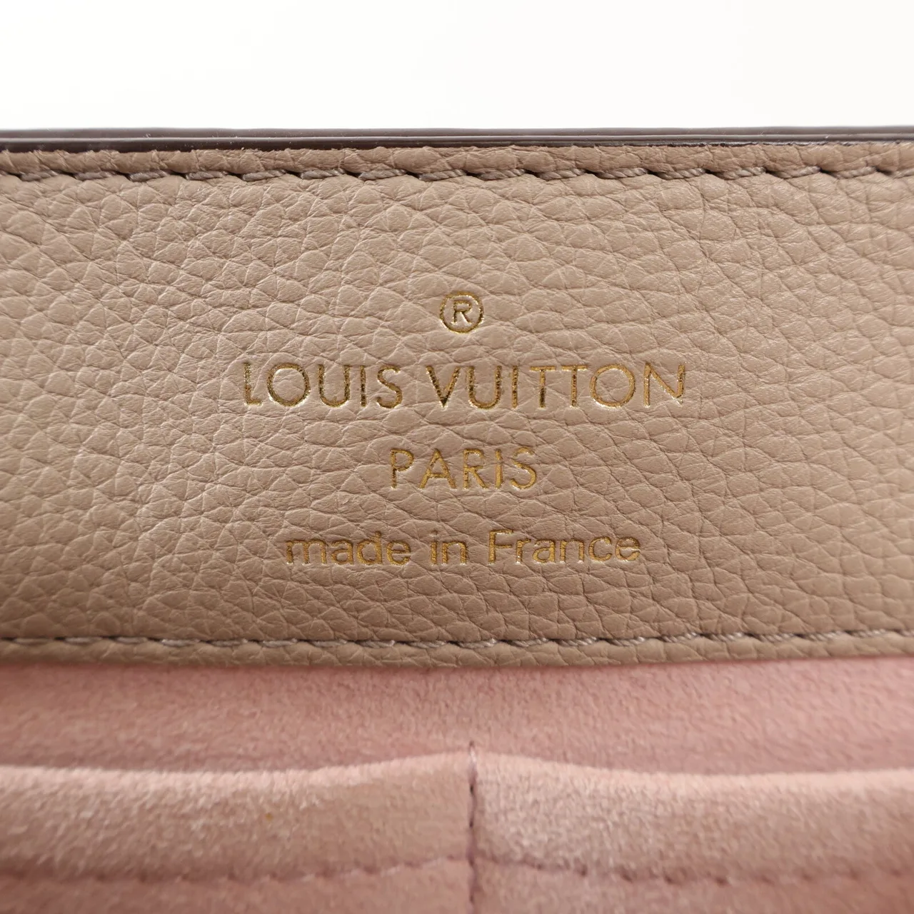 LOUIS VUITTON Lock Me M56094 兩用包 牛皮 米色 / Grey 牛皮 中古品A - 縮圖 6