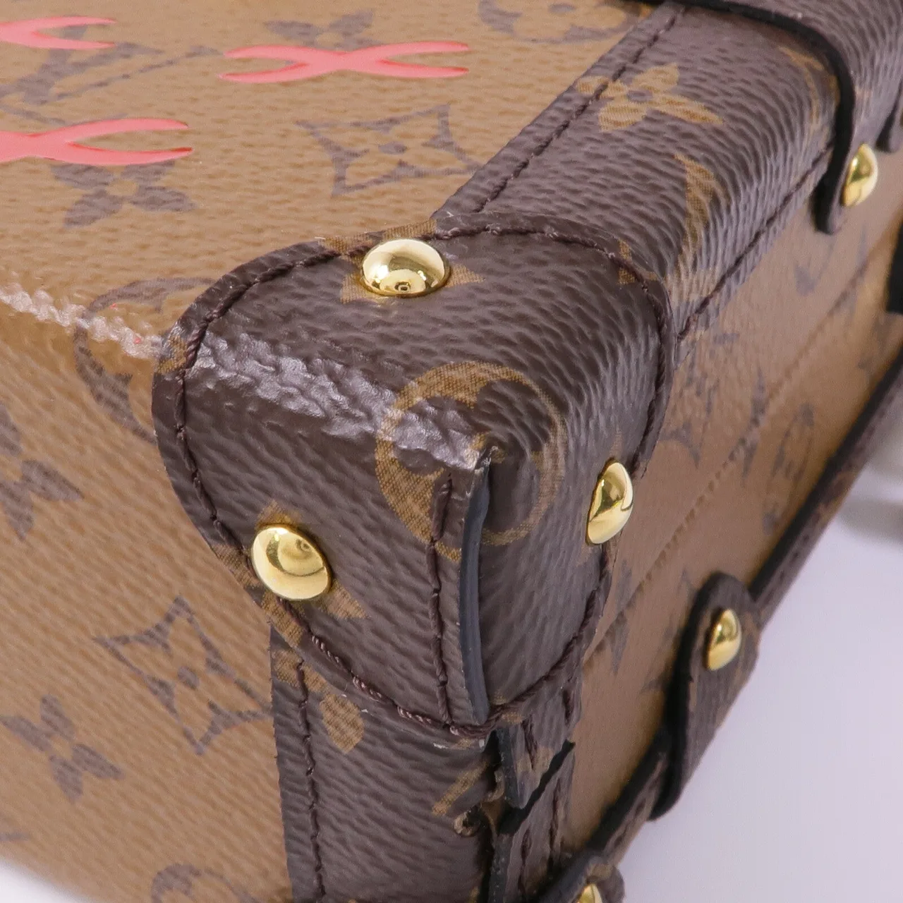 LOUIS VUITTON Petite Malle M45960 肩背包 塗層帆布 棕色 塗層帆布 中古品A - 縮圖 6