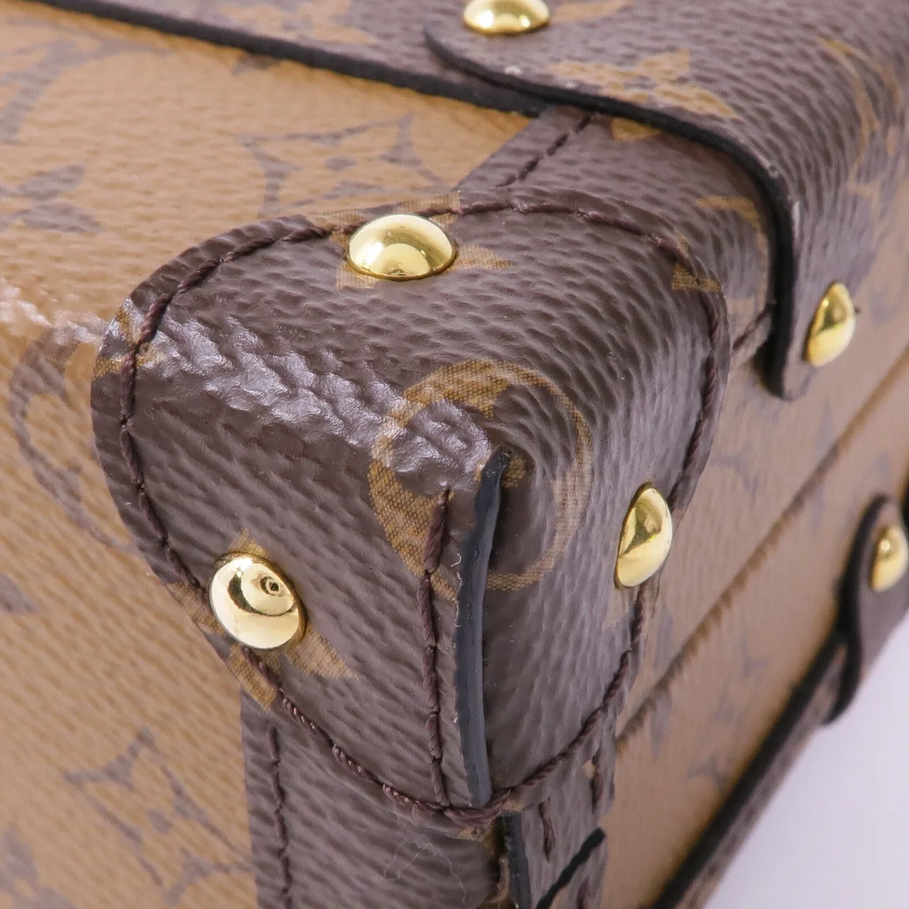 LOUIS VUITTON Petite Malle M45960 肩背包 塗層帆布 棕色 塗層帆布 中古品A - 縮圖 8