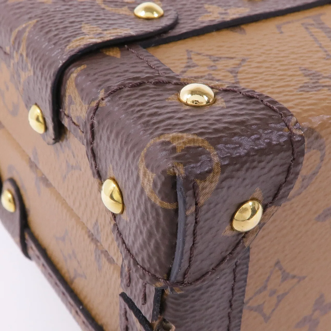 LOUIS VUITTON Petite Malle M45960 肩背包 塗層帆布 棕色 塗層帆布 中古品A - 縮圖 9