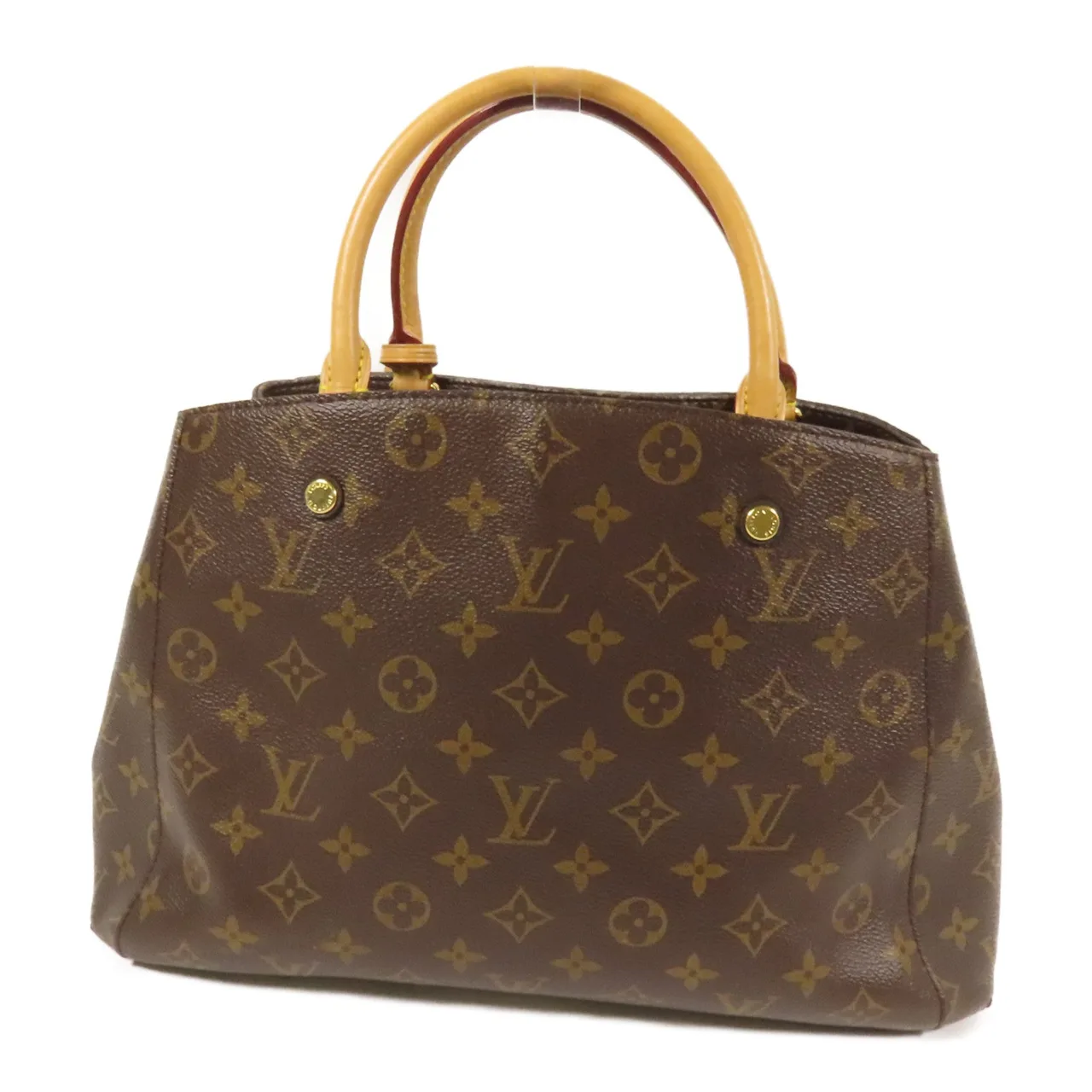 LOUIS VUITTON Montaigne M41056 兩用包 塗層帆布 棕色 / Brown 塗層帆布 中古品B - 縮圖 2