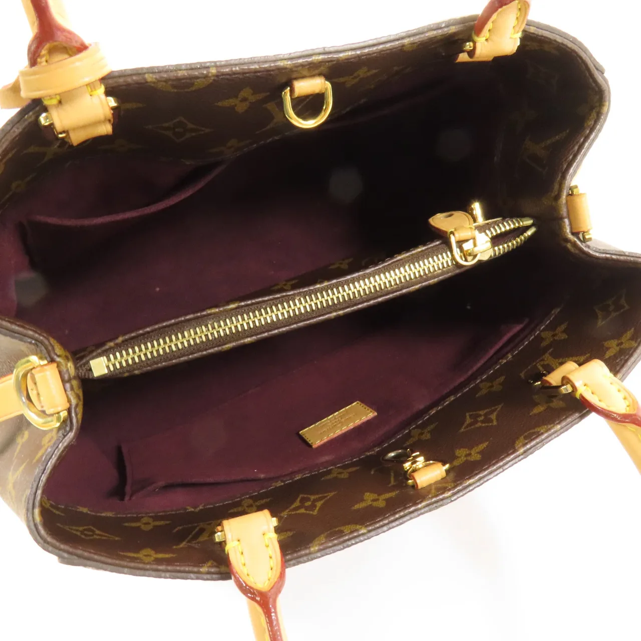 LOUIS VUITTON Montaigne M41056 兩用包 塗層帆布 棕色 / Brown 塗層帆布 中古品B - 縮圖 5