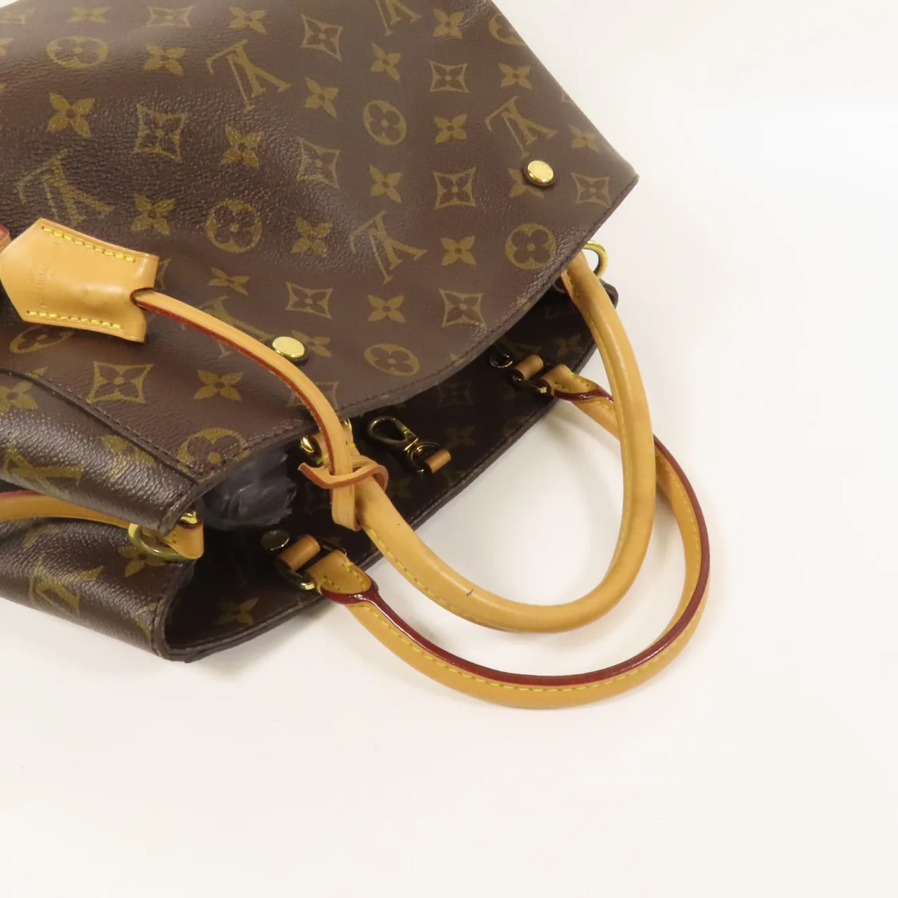 LOUIS VUITTON Montaigne M41056 兩用包 塗層帆布 棕色 / Brown 塗層帆布 中古品B - 縮圖 6