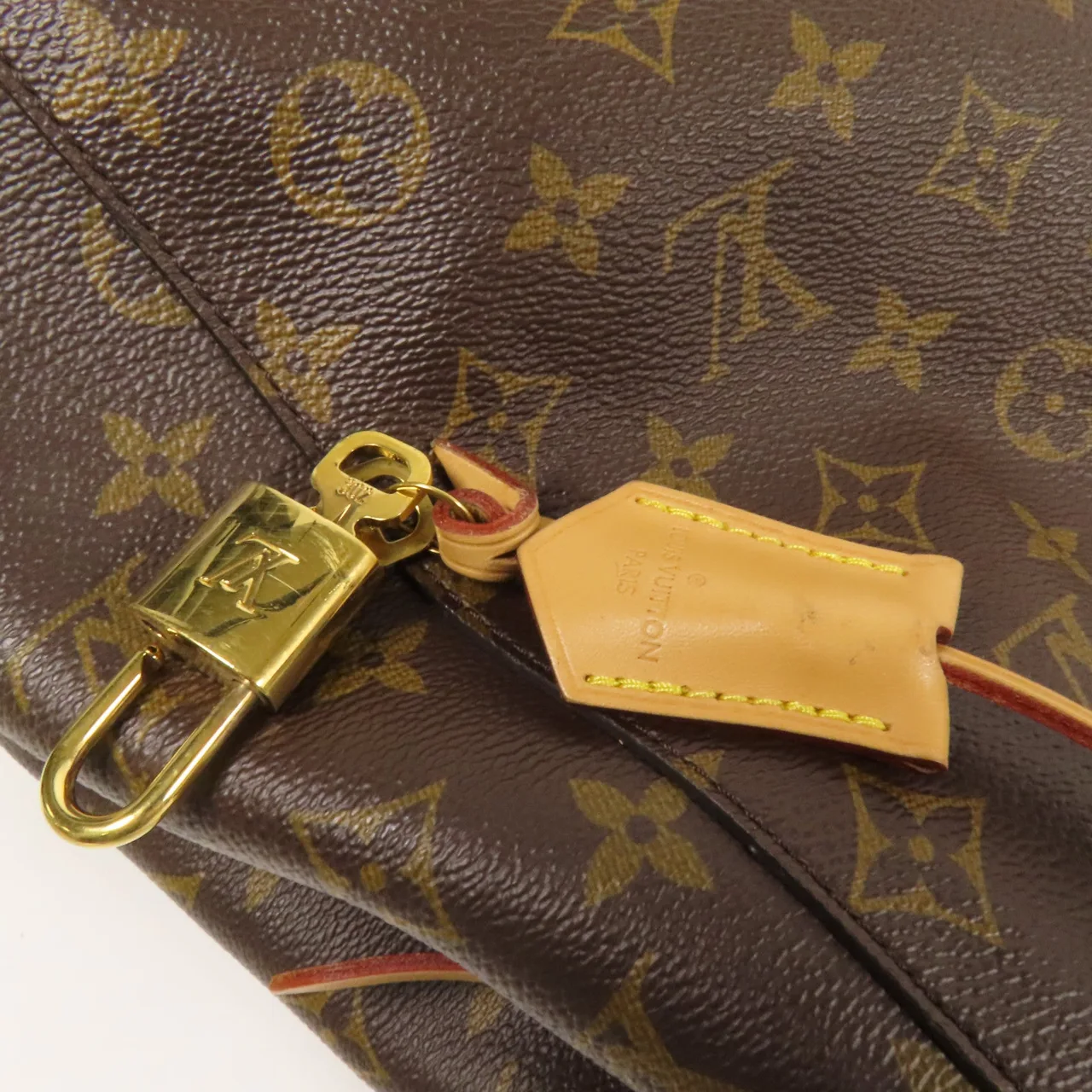 LOUIS VUITTON Montaigne M41056 兩用包 塗層帆布 棕色 / Brown 塗層帆布 中古品B - 縮圖 9