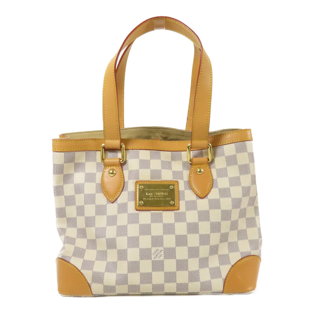 LOUIS VUITTON Hampstead N51207 托特包 塗層帆布 白色 / White