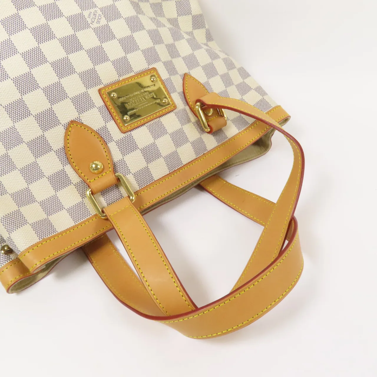 LOUIS VUITTON Hampstead N51207 托特包 塗層帆布 白色 / White 塗層帆布 中古品B - 縮圖 5