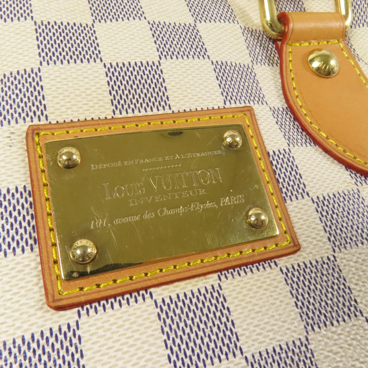 LOUIS VUITTON Hampstead N51207 托特包 塗層帆布 白色 / White 塗層帆布 中古品B - 縮圖 7