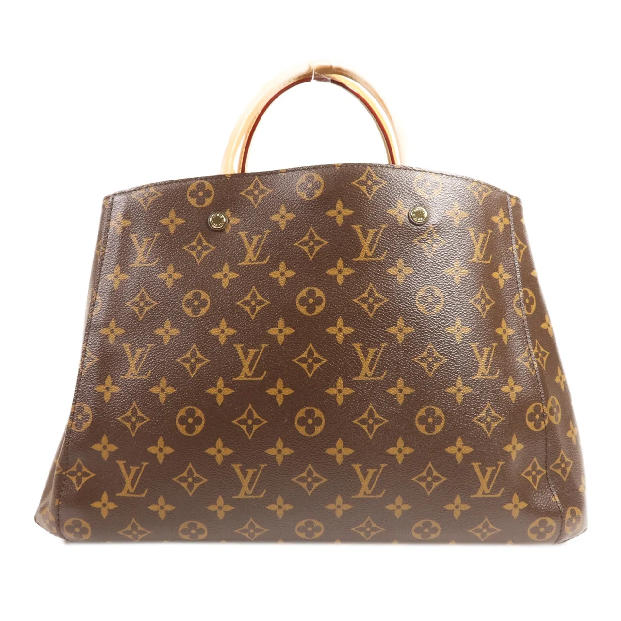 LOUIS VUITTON Montaigne M41067 兩用包 塗層帆布 棕色 / Brown 塗層帆布 中古品A - 縮圖 2