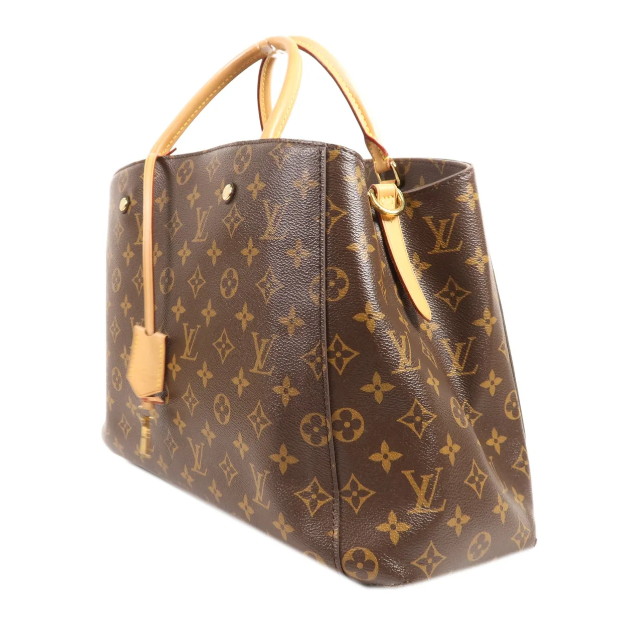 LOUIS VUITTON Montaigne M41067 兩用包 塗層帆布 棕色 / Brown 塗層帆布 中古品A - 縮圖 3
