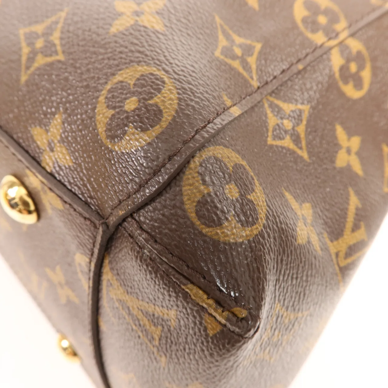 LOUIS VUITTON Montaigne M41067 兩用包 塗層帆布 棕色 / Brown 塗層帆布 中古品A - 縮圖 10