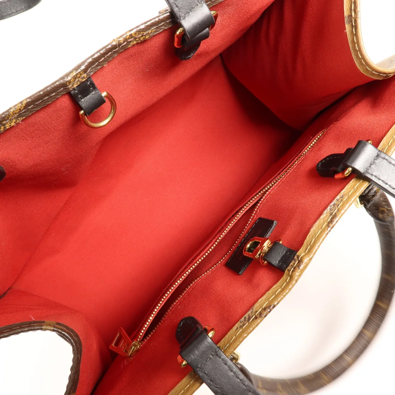 LOUIS VUITTON OnTheGo M45321 兩用包 塗層帆布 棕色 / Brwon 塗層帆布 中古品B - 縮圖 5