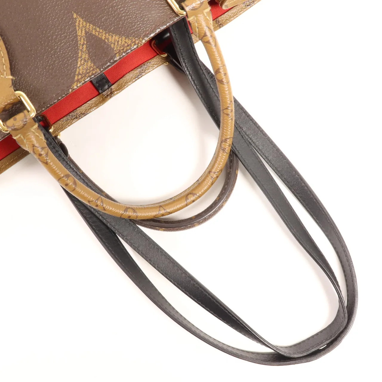 LOUIS VUITTON OnTheGo M45321 兩用包 塗層帆布 棕色 / Brwon 塗層帆布 中古品B - 縮圖 8