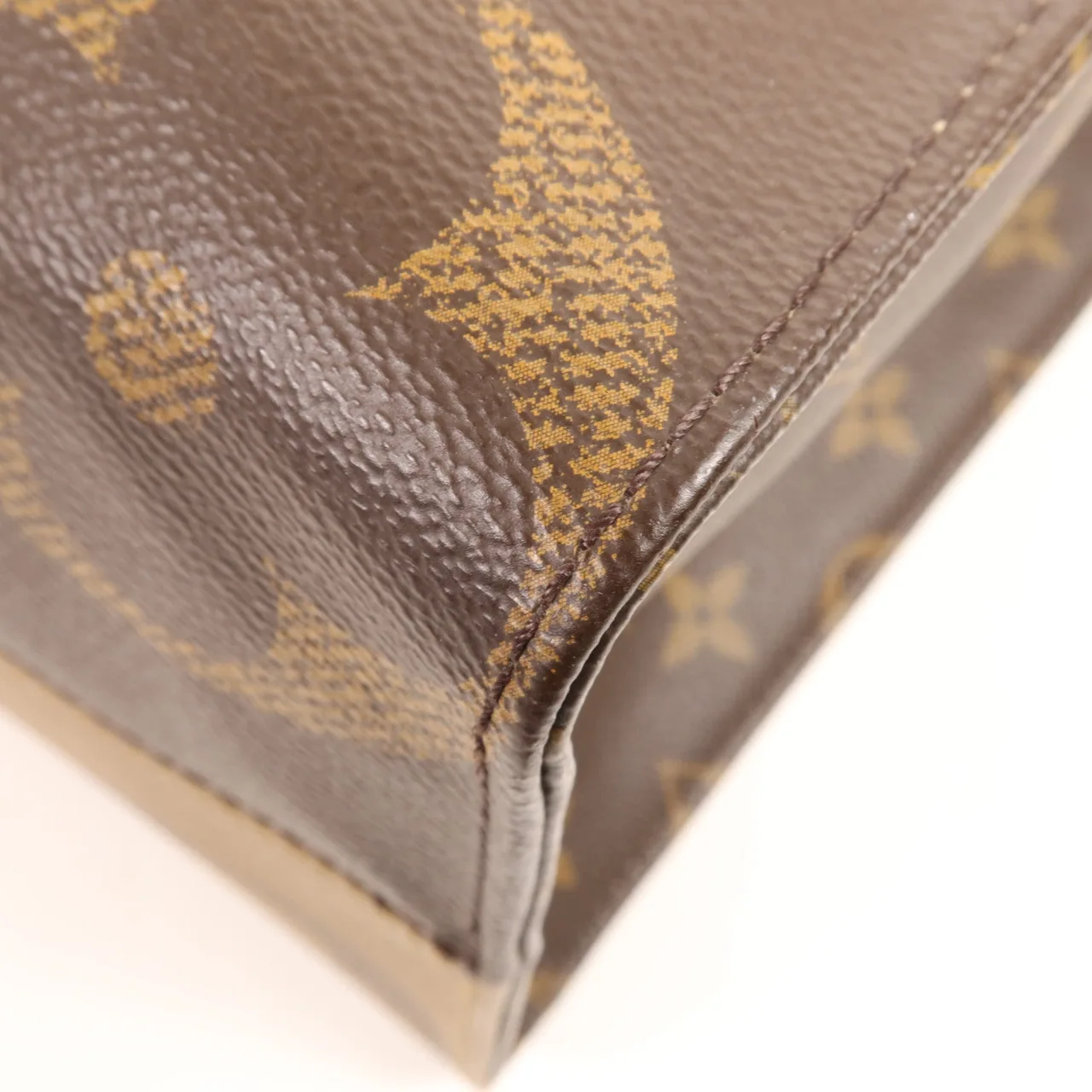 LOUIS VUITTON OnTheGo M45321 兩用包 塗層帆布 棕色 / Brwon 塗層帆布 中古品B - 縮圖 9