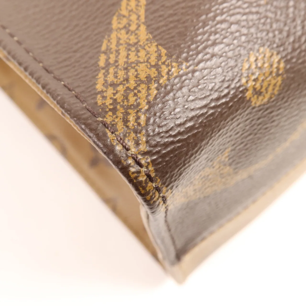 LOUIS VUITTON OnTheGo M45321 兩用包 塗層帆布 棕色 / Brwon 塗層帆布 中古品B - 縮圖 10