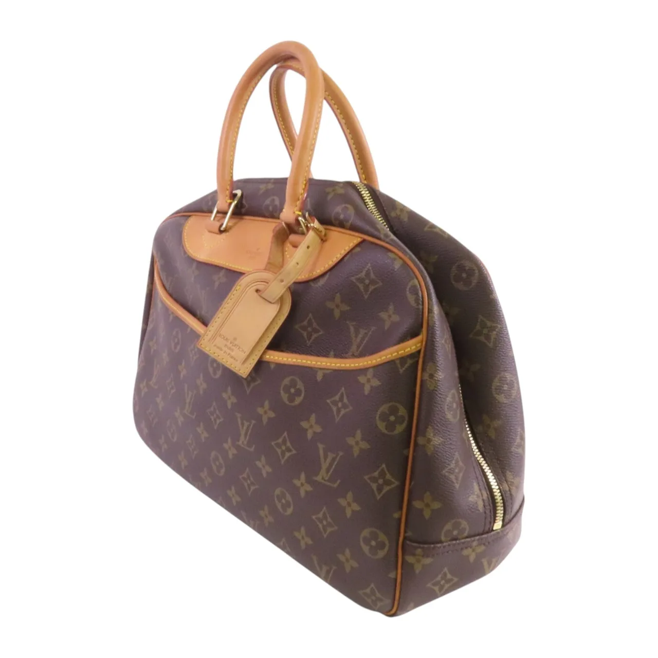 LOUIS VUITTON Deauville M47270 手提包 塗層帆布 棕色 / Brown 塗層帆布 中古品B - 縮圖 3