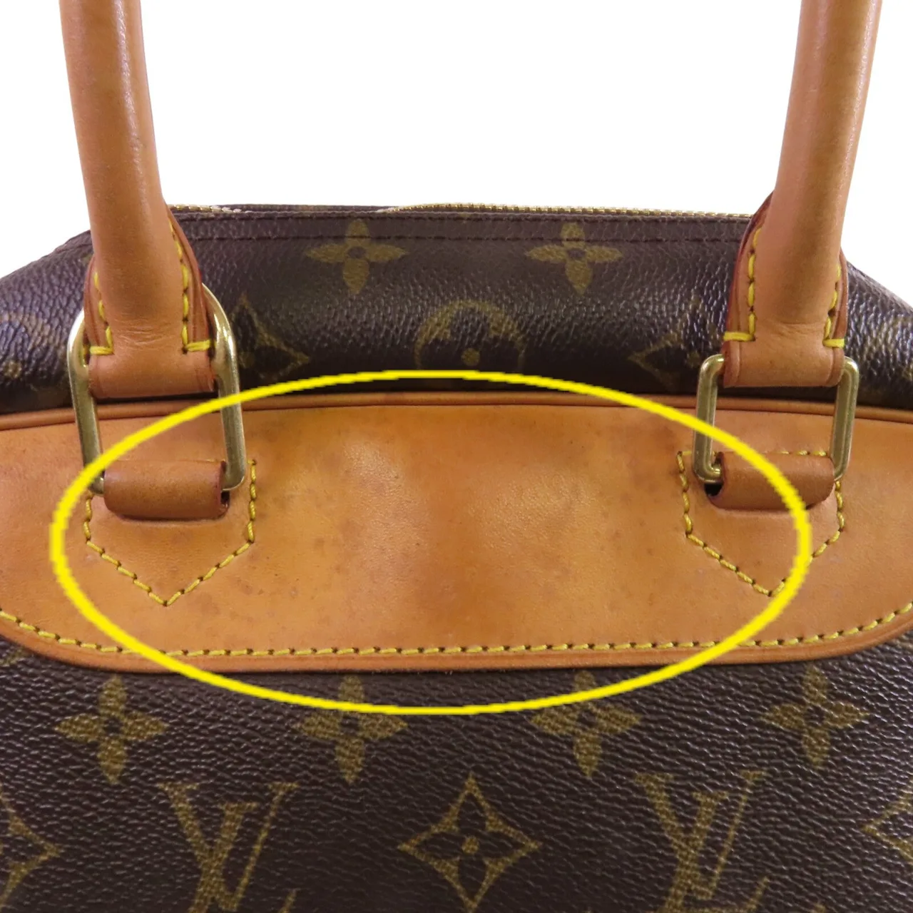 LOUIS VUITTON Deauville M47270 手提包 塗層帆布 棕色 / Brown 塗層帆布 中古品B - 縮圖 17