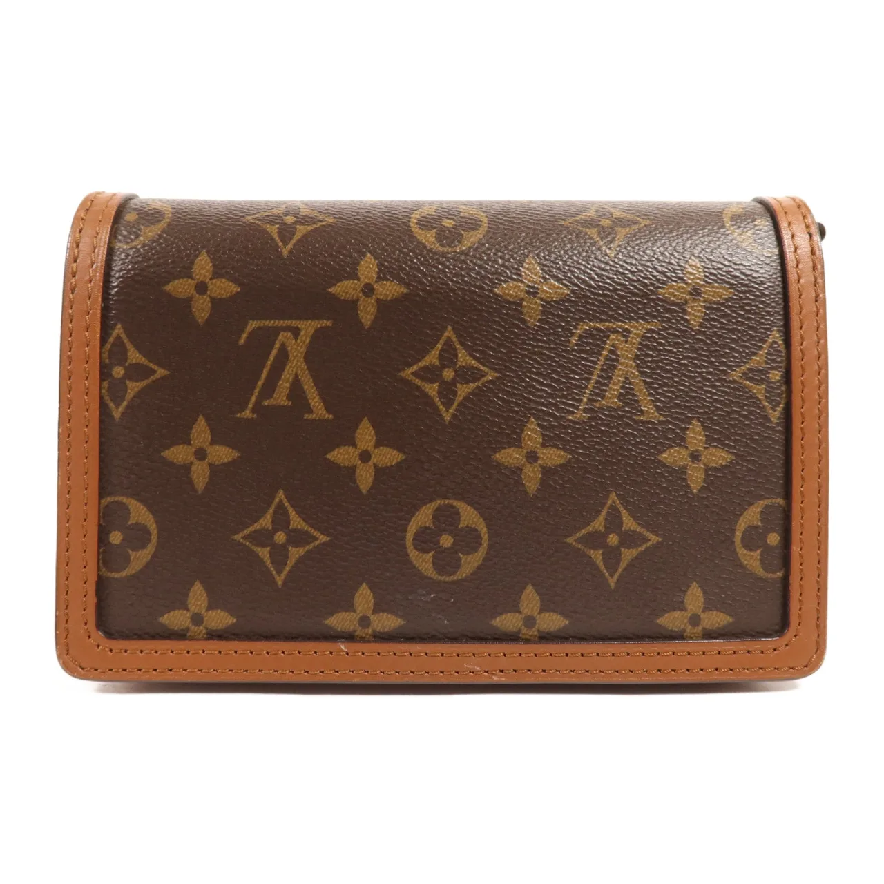 LOUIS VUITTON Dauphine M68746 肩背包 塗層帆布 棕色 塗層帆布 中古品B - 縮圖 2