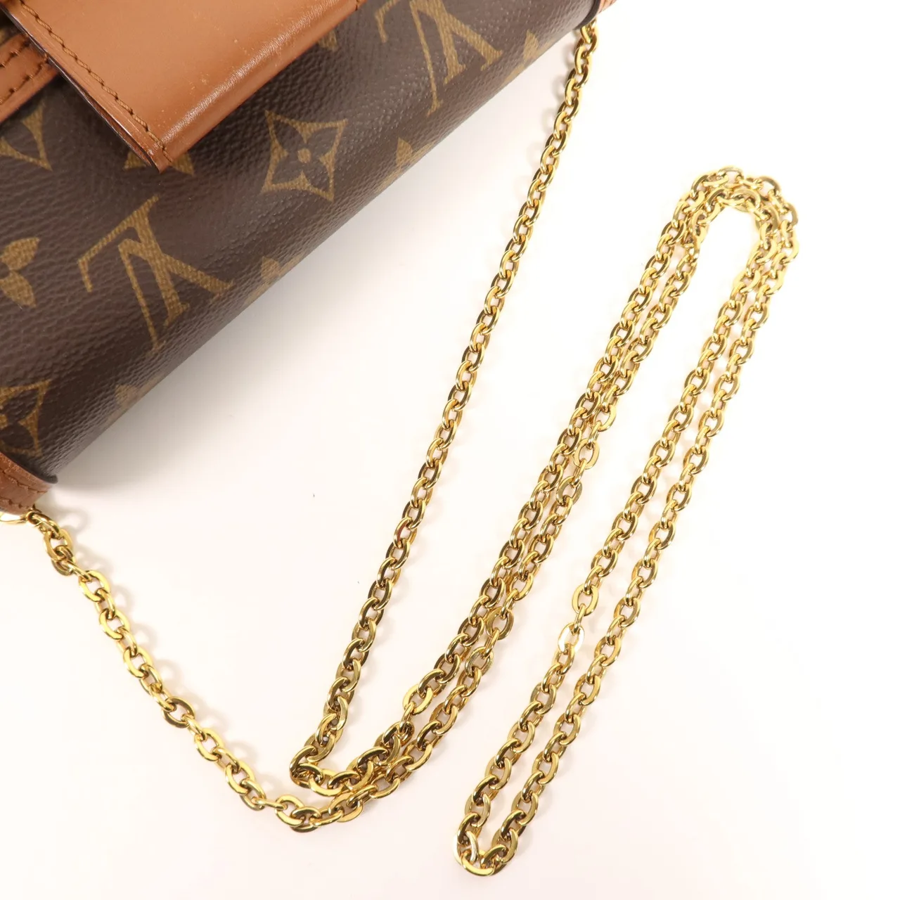 LOUIS VUITTON Dauphine M68746 肩背包 塗層帆布 棕色 塗層帆布 中古品B - 縮圖 5