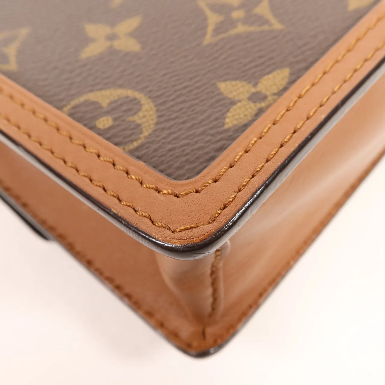LOUIS VUITTON Dauphine M68746 肩背包 塗層帆布 棕色 塗層帆布 中古品B - 縮圖 9