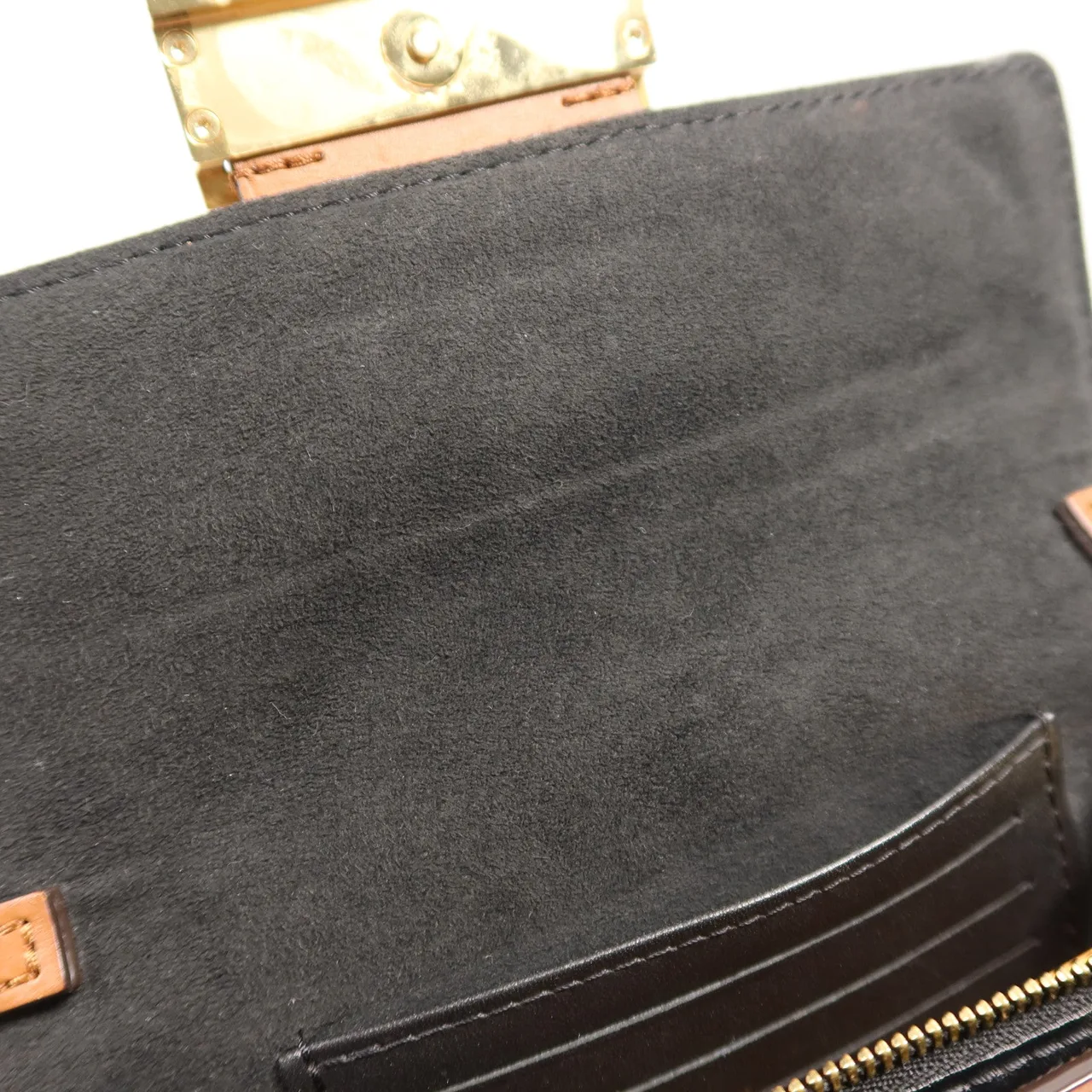 LOUIS VUITTON Dauphine M68746 肩背包 塗層帆布 棕色 塗層帆布 中古品B - 縮圖 13