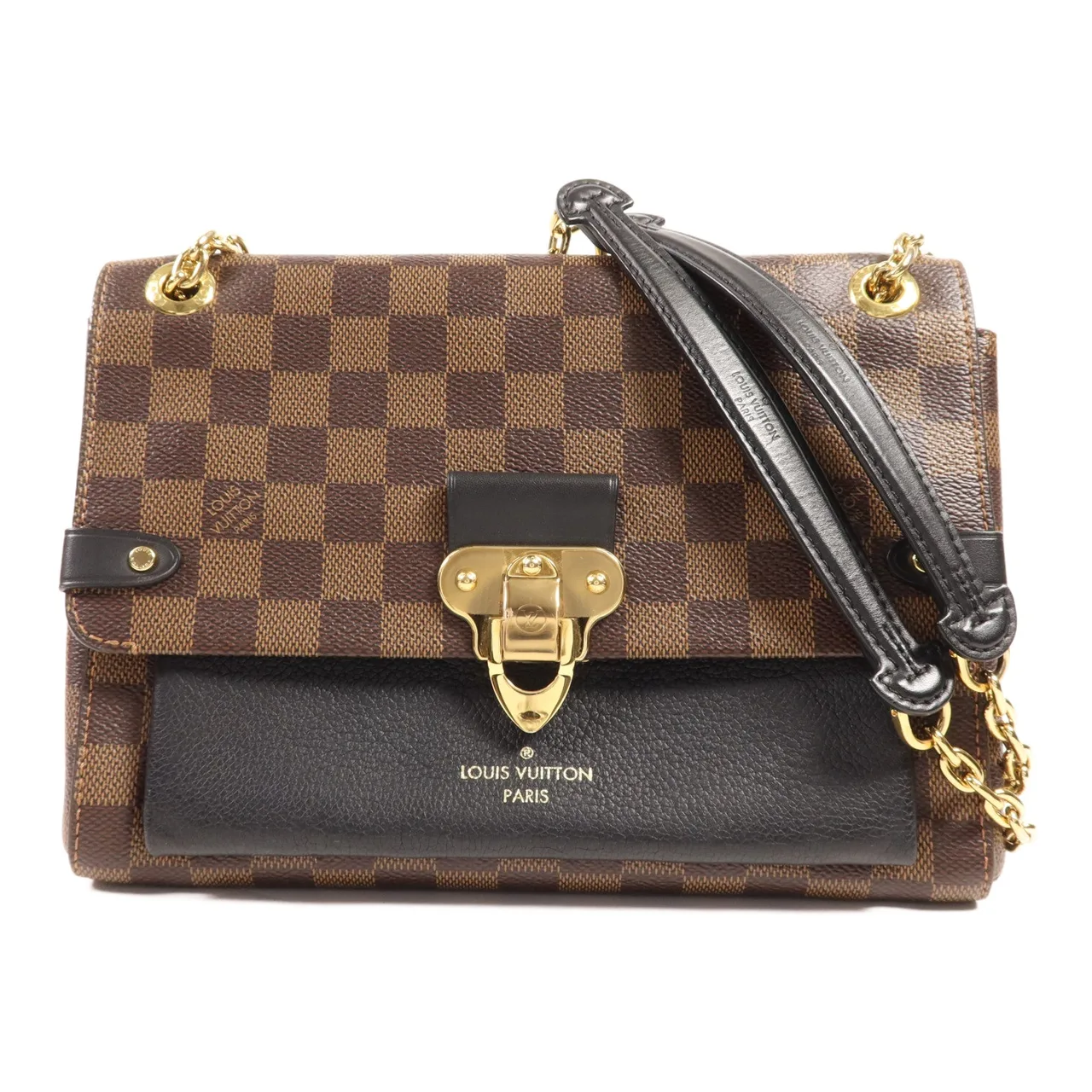 LOUIS VUITTON Vavin N40108 肩背包 塗層帆布 棕色 / 黑色